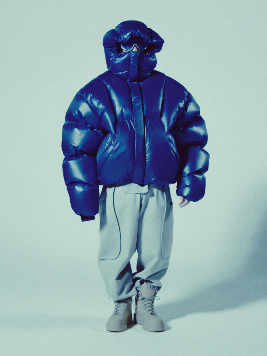 Polar Gloss blue puffer — gloss series